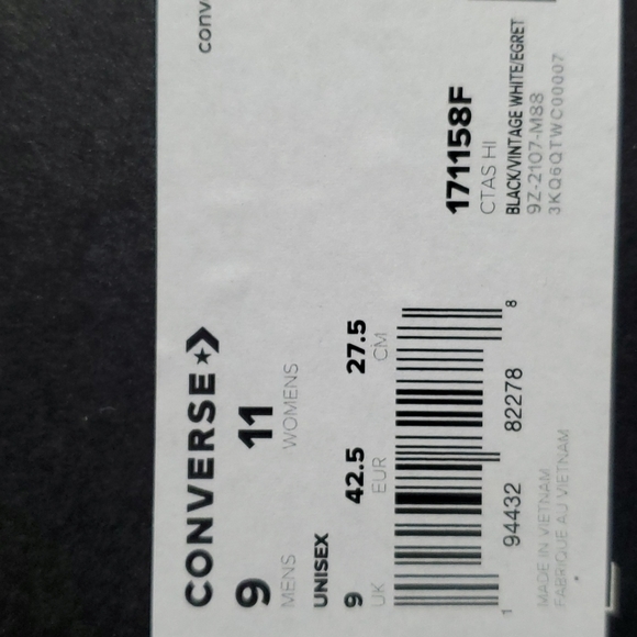 Converse Chuck Taylor All Star High 'Made with Love Womens 11 - Picture 13 of 14